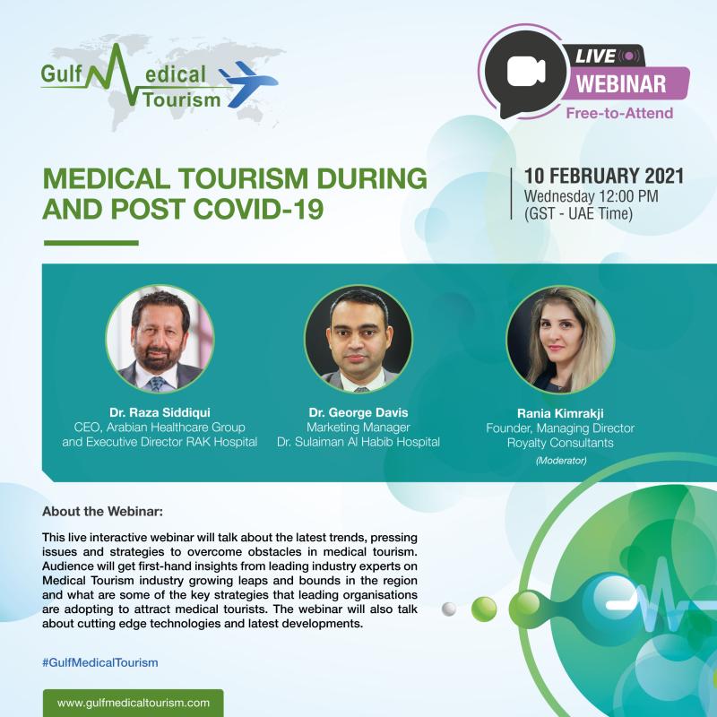 Looking forward to discussing the During-and-Post-Covid Situation in Medical Tourism with Raza Siddiqui and Dr George Davis.